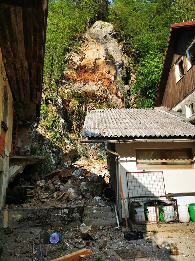 skalni podor skale Podljubelj Gostilna Školjka | Foto: PGD Podljubelj