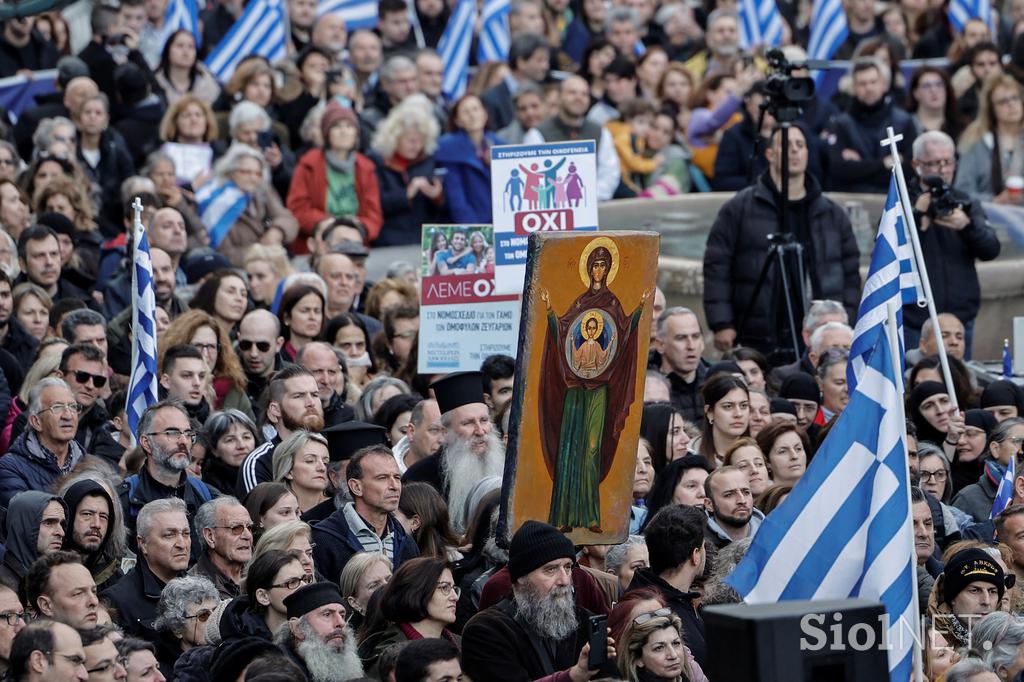 Protest v Grčiji