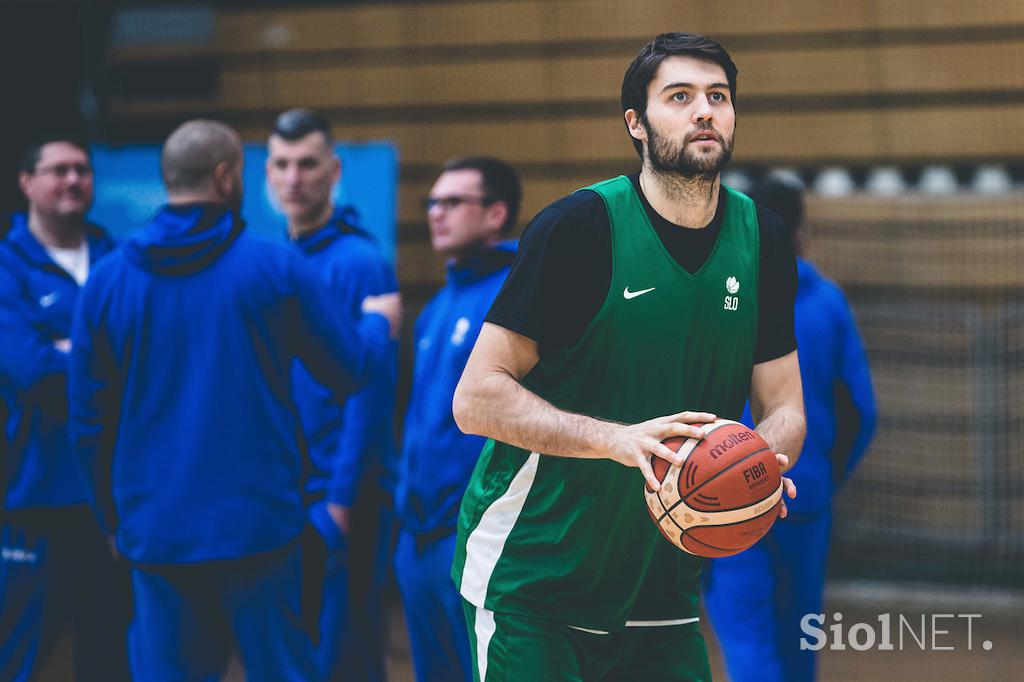 slovenska košarkarska reprezentanca trening