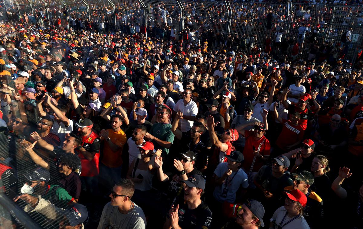 Melbourne Formula 1 | Ljubitelji formule 1 na letošnjem spektaklu v Melbournu, ko je bil najboljši Charles Leclerc. | Foto Reuters