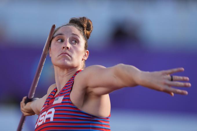 Kara Winger je na atletski diamantni ligi v Bruslju v metu kopja z 68,11 metra v zadnji seriji postavila ne le rekord ZDA, ampak tudi najboljši letošnji izid na svetu. | Foto: Guliverimage/Vladimir Fedorenko