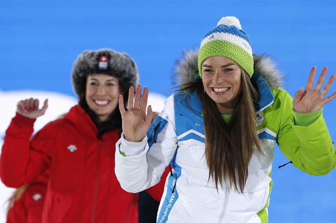 Tina Maze in Dominique Gisin | Foto Reuters