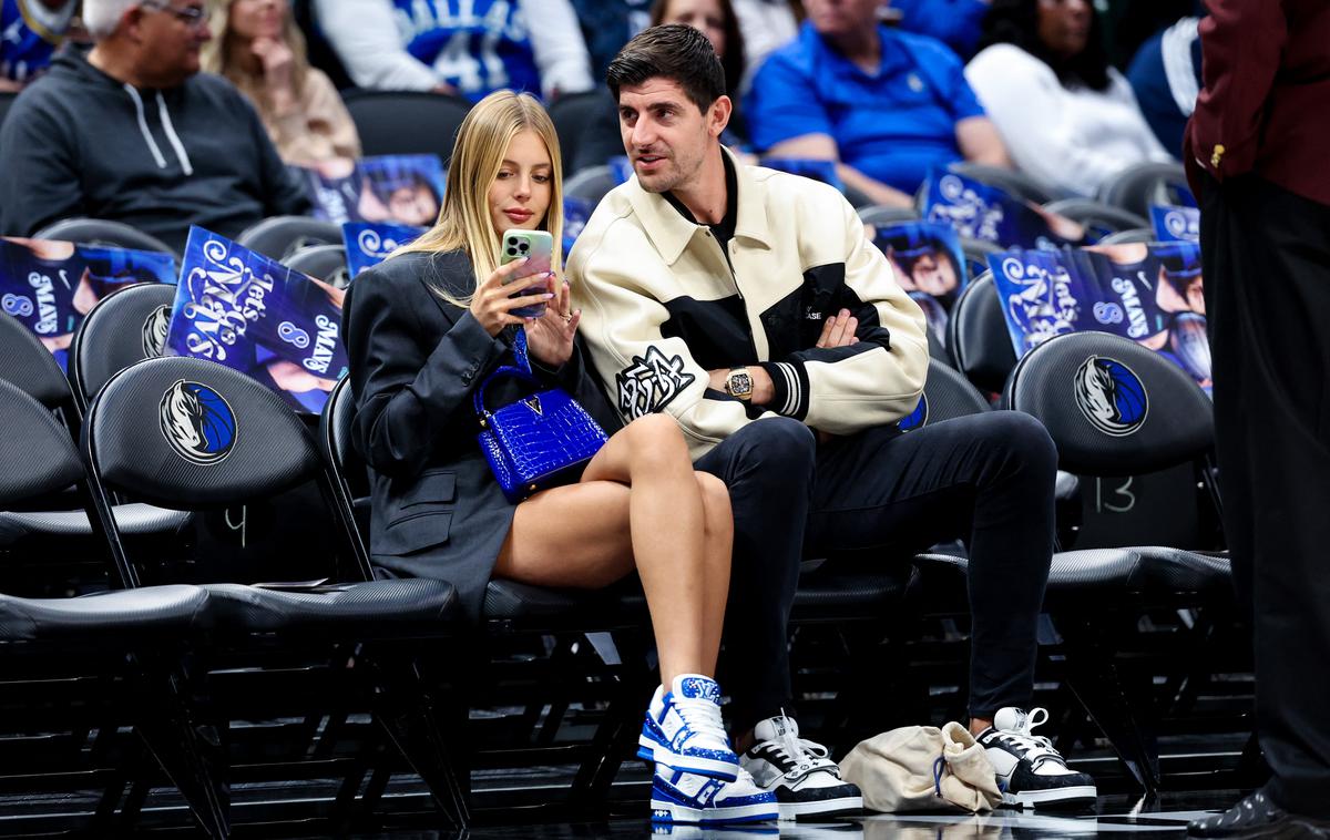 Thibaut Courtois | Luka Dončić je dočakal poseben obisk iz Madrida. Pred dnevi ga je obiskal vratar madridskega Reala Thibaut Courtois. | Foto Reuters