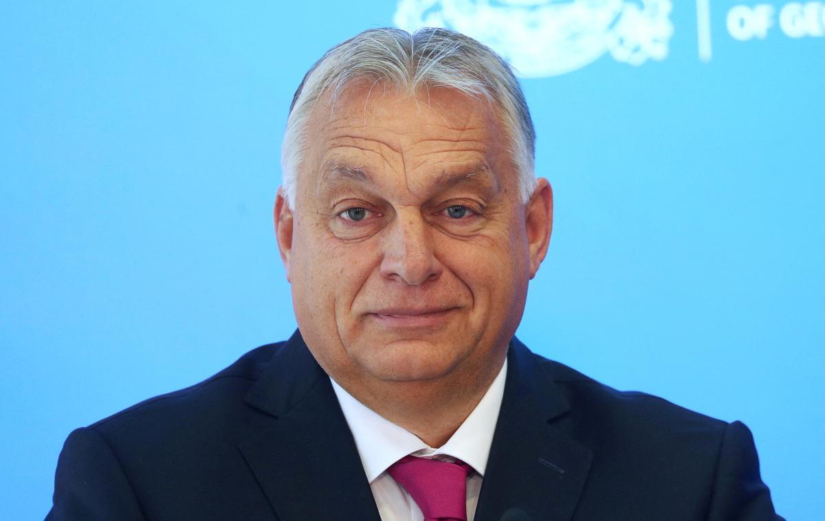 Viktor Orban | Številne članice EU so ponedeljkov Orbanov obisk Gruzije kritizirale kot prenagljen. | Foto Reuters