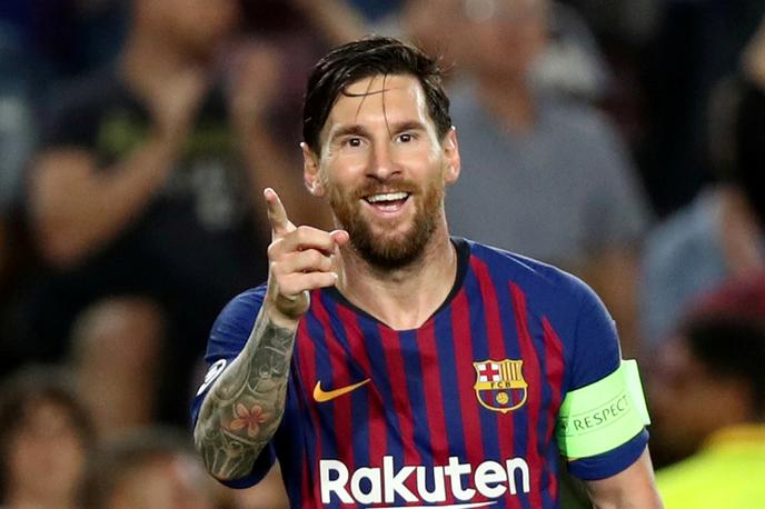 Lionel Messi Barcelona PSV | Lionel Messi je v torek zvečer premikal mejnike v ligi prvakov. | Foto Reuters