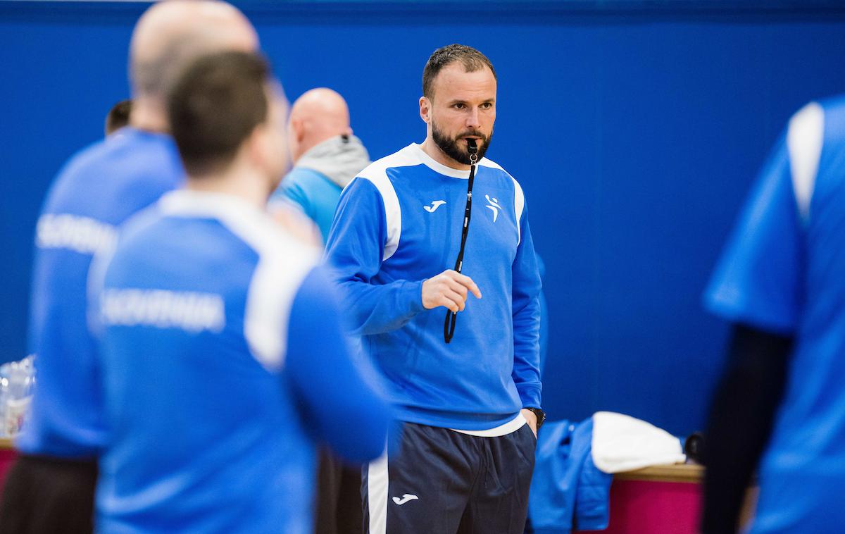 slovenska rokometna reprezentanca, trening, Uroš Zorman | Uroš Zorman bo danes prvič vodil Slovenijo. | Foto Grega Valančič/Sportida