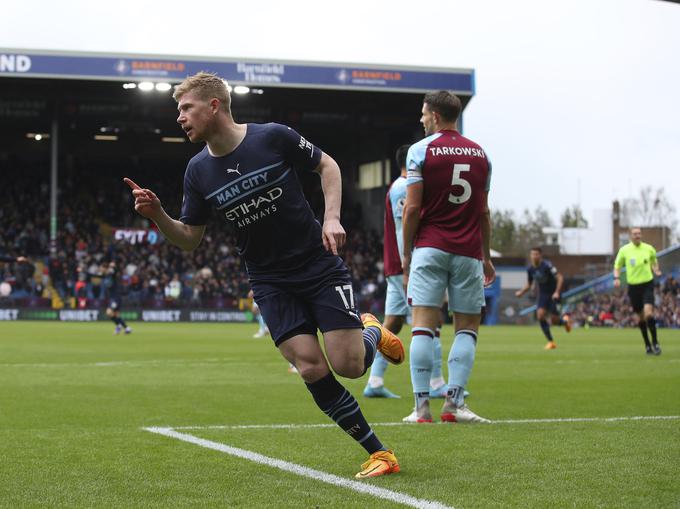 Prvi zadetek za Manchester City je dosegel Belgijec Kevin de Bruyne, ki se bo v skupinskem delu SP 2022 meril s Hrvaško, Kanado in Marokom.  | Foto: Guliverimage/Vladimir Fedorenko