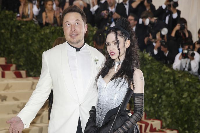 Elon Musk, Grimes | Elon Musk in Grimes sta se kot par v javnosti prvič pojavila 8. maja letos na prireditvi v metropolitanskem muzeju v ameriškem New Yorku. | Foto Reuters