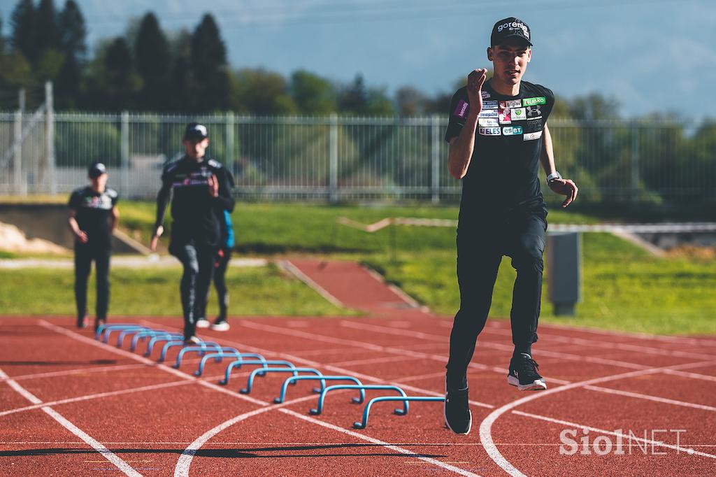 Skakalci trening Kranj priprave