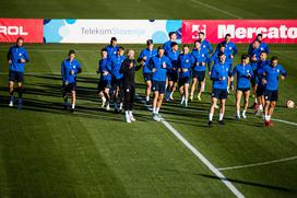 Slovenska nogometna reprezentanca trening