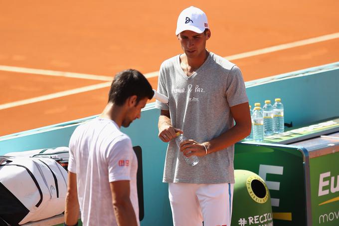 Trenutno je vlogo trenerja prevzel Marko Đoković, Novakov mlajši brat. | Foto: Guliverimage/Getty Images