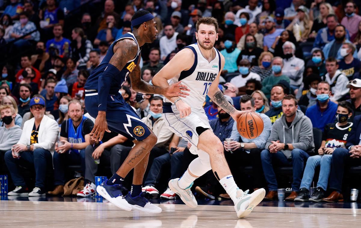 Luka Dončić Dallas Denver | Luka Dončić je dal Denverju le 16 točk, igral je 26 minut. | Foto Guliver Image