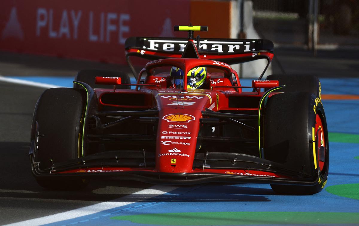 Džeda Oliver Bearman Ferrari | Oliver Bearman bo v nedeljo odpeljal svojo prvo dirko formule 1. Ima vsega 18 let. | Foto Reuters