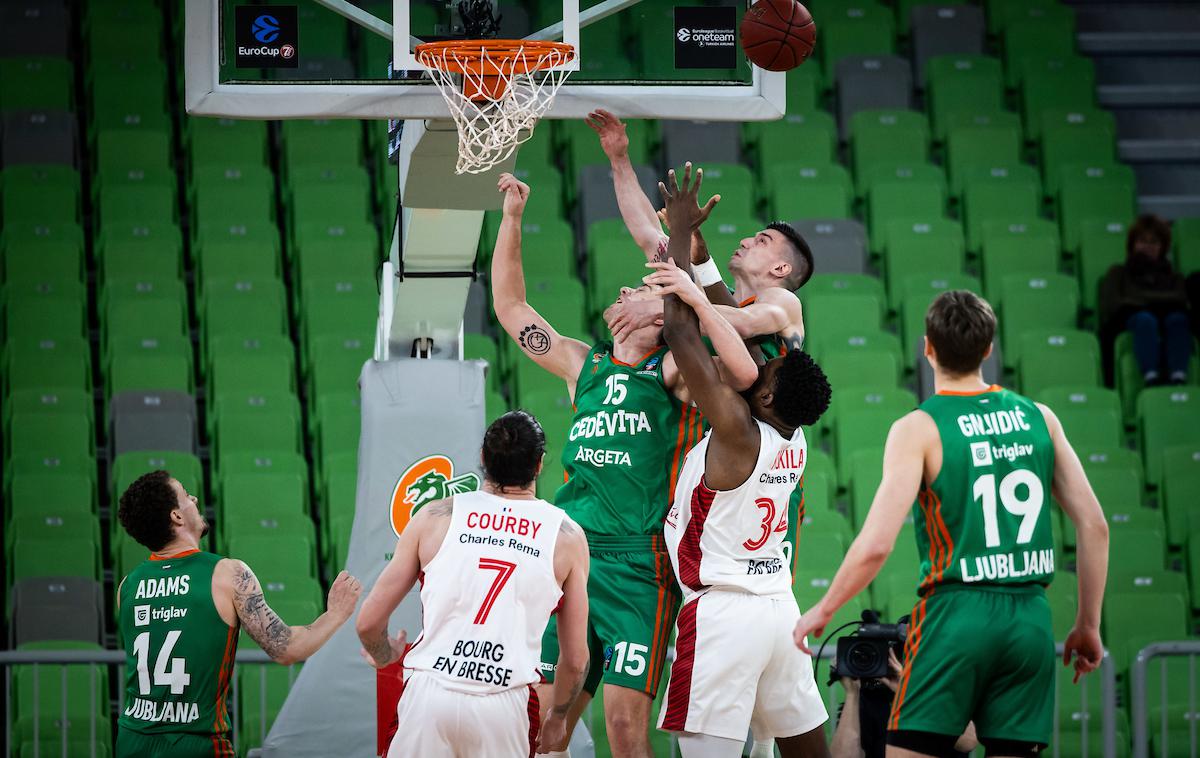 EuroCup: Cedevita Olimpija - Bourg | Cedevita Olimpija je letošnjo sezono v evropskem pokalu končala s 15. porazom. | Foto Vid Ponikvar