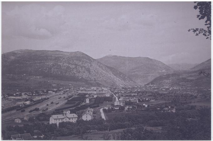 Železniška postaja Gorica na fotografiji iz leta 1938 | Foto: P. Naglič, Arhiv Železniškega muzeja Slovenskih železnic