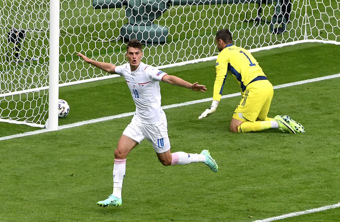 Patrik Schick je k zmagi Čehov nad Škoti prispeval oba zadetka. | Foto: Guliverimage/Vladimir Fedorenko