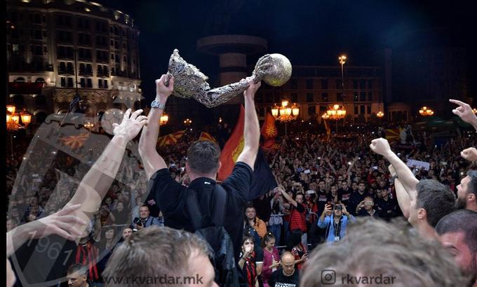 Sprejem Vardar | Foto: Denis Dukovski/RK Vardar