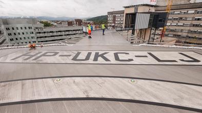 Heliport UKC znova odprt in deluje nemoteno