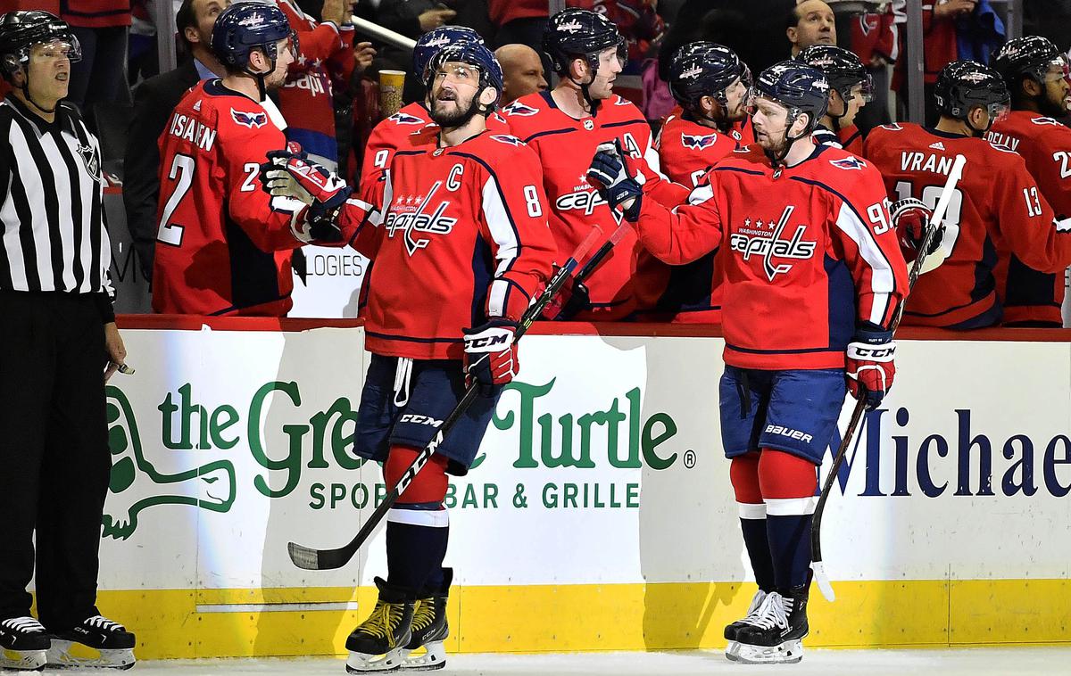 Washington Capitals | Hokejisti Washington Capitals se ne ustavljajo. Zmagali so šestič zapored. | Foto Reuters