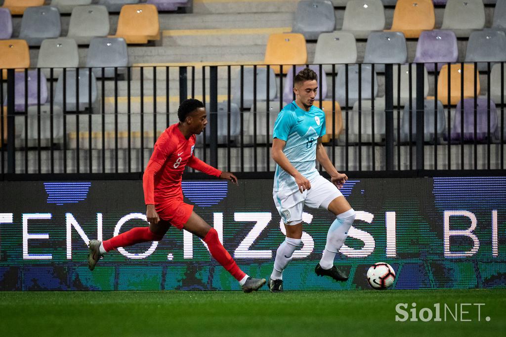 Slovenija : Anglija, slovenska nogometna reprezentanca u21