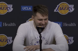 Luka Dončić čustven po velikem debiju za LA Lakers