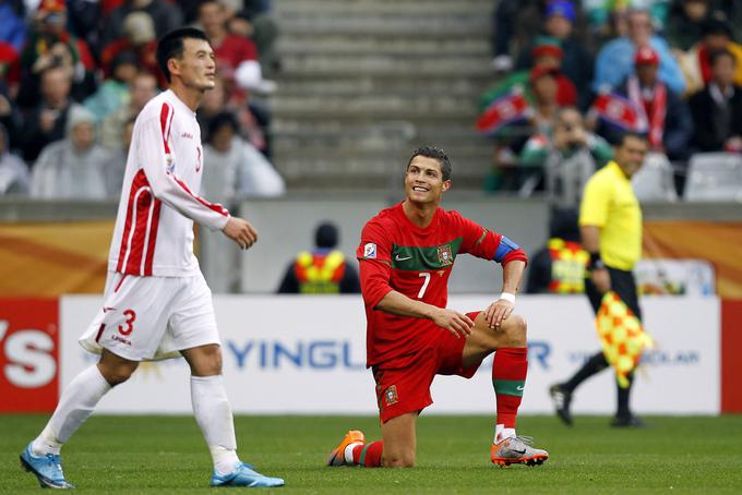 Strelski festival proti Severni Koreji (7:0) je pred 13 leti na jugu Afrike končal Cristiano Ronaldo. | Foto: Guliverimage