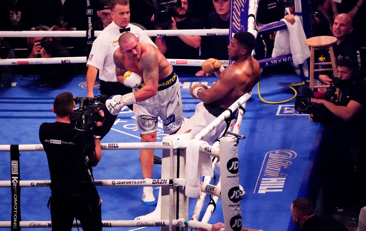 Anthony Joshua Oleksandr Usyk | Usik je septembra lani s soglasno odločitvijo v Londonu premagal Joshuo. | Foto Guliverimage