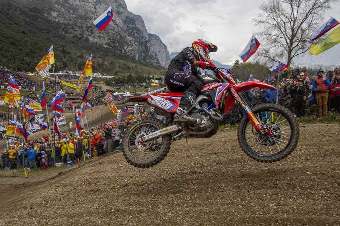 Tim Gajser Trentino 2022 | Tim Gajser je slovenski zavoj v Arcu že petkrat spravil v ekstazo. Lani tu ni dirkal, predlani pa je zmagal. | Foto Honda Racing/ShotbyBavo