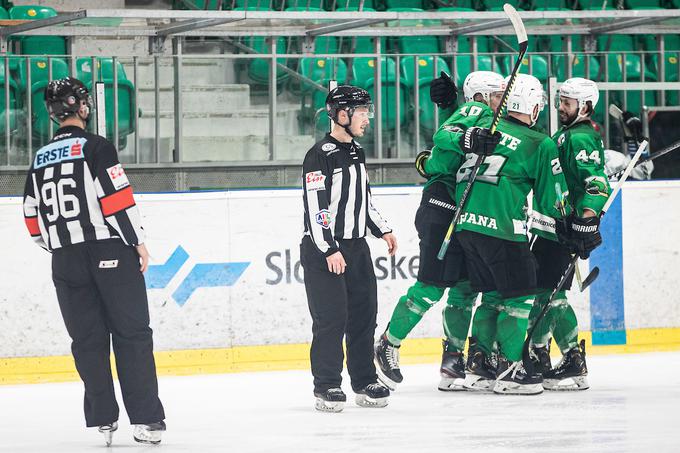 V ligi EBEL (po novem bet-at-home liga) si želijo vrnitve Ljubljane na tekmovalni zemljevid, a vprašanje je, ali je zeleno-beli tabor pripravljen na preskok. | Foto: Grega Valančič/Sportida