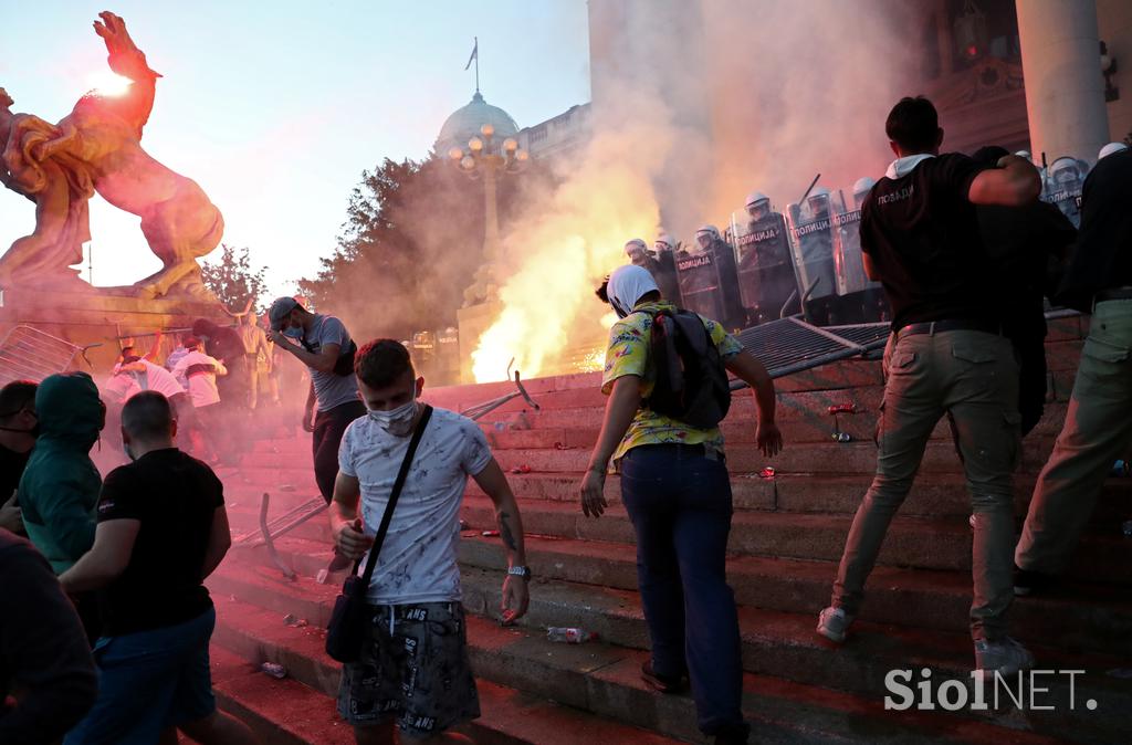 Protesti v Beogradu