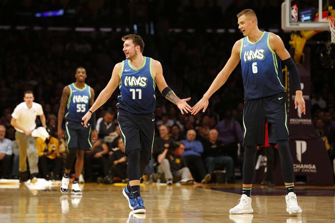 Luka Dončić in Kristaps Porzingis | Foto: Getty Images