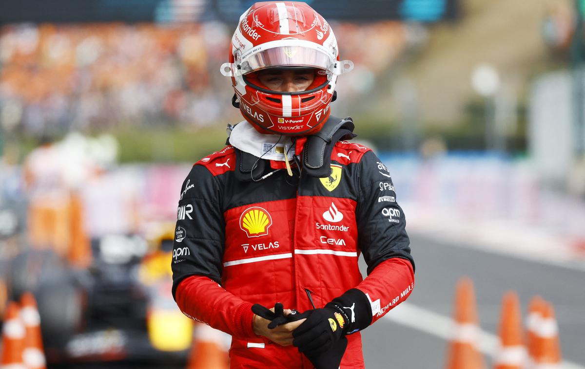 Hungaroring Ferrari Leclerc | Ne razumem, je po VN Madžarske govoril Charles Leclerc. | Foto Reuters