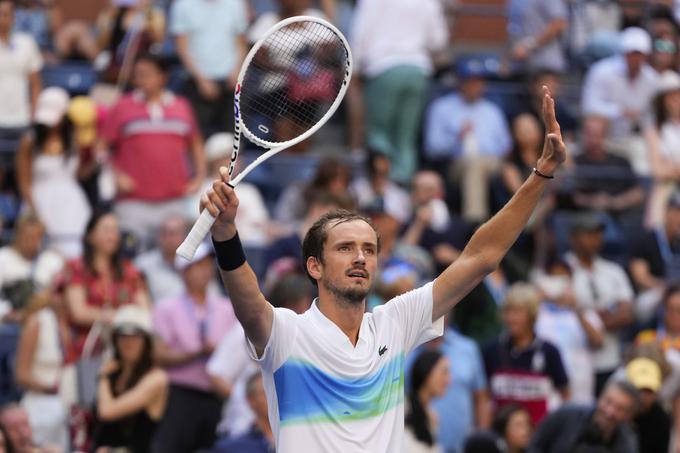 Daniil Medvedjev v osmini finala ni imel težkega dela. | Foto: Guliverimage