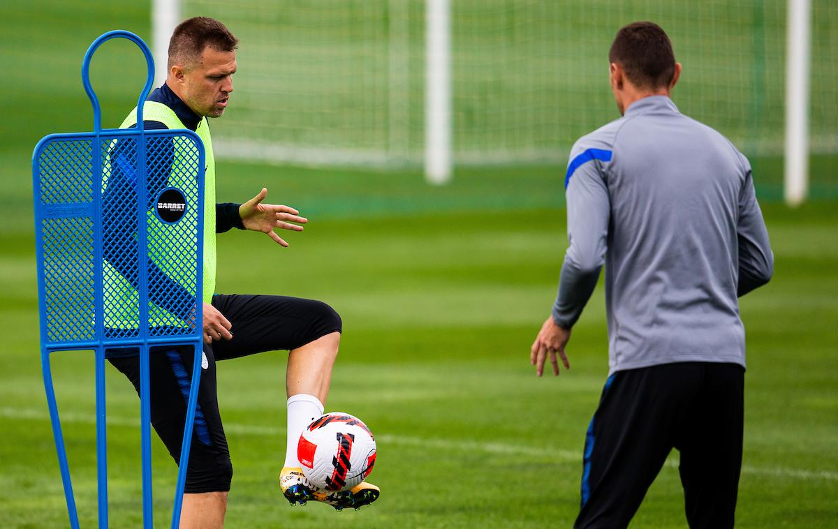 slovenska nogometna reprezentanca, trening | Josip Iličić je odlično pripravljen prišel v reprezentanco. | Foto Grega Valančič/Sportida