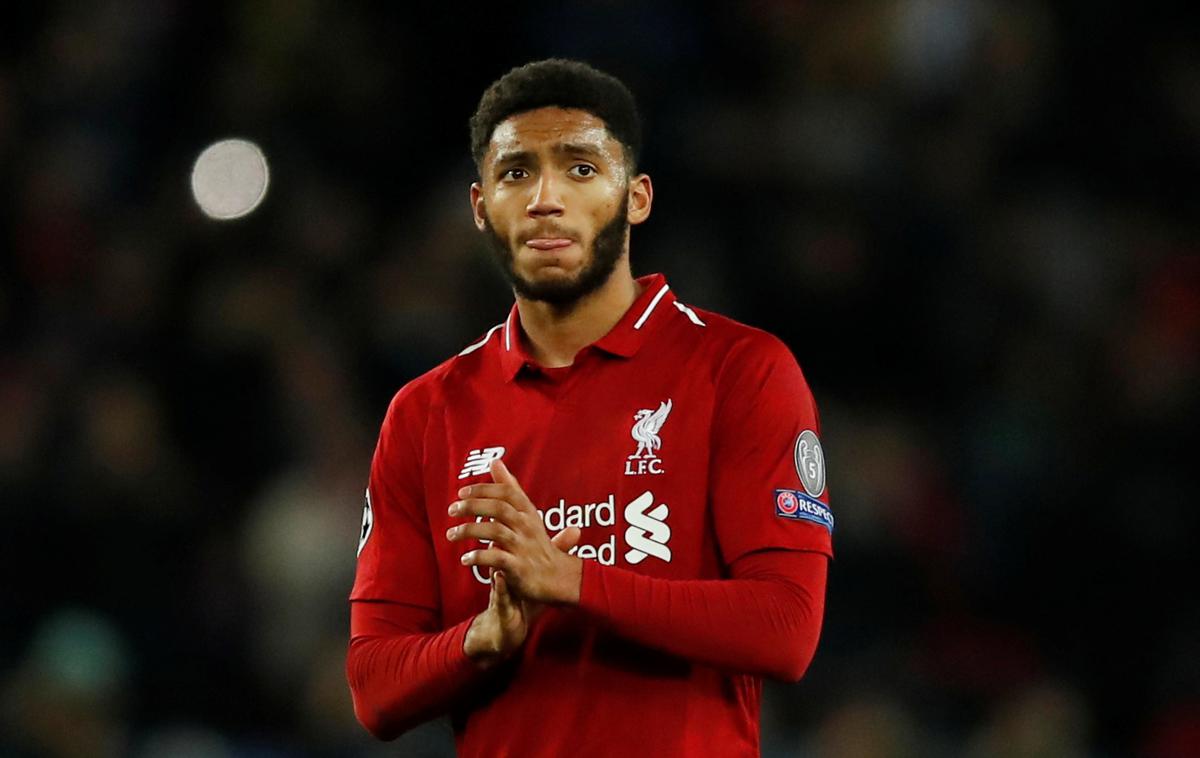 Joe Gomez | Joe Gomez si je na reprezentančni akciji poškodoval koleno. Kako dolgo bo branilec Liverpoola odsoten z zelenic, še ni jasno. | Foto Reuters