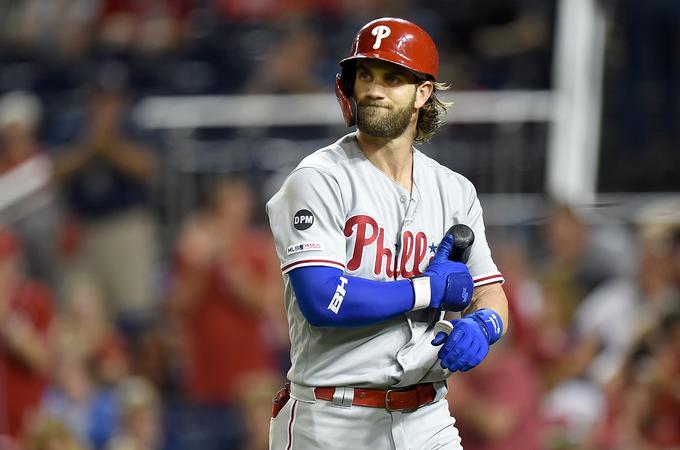 Bryce Harper lepe denarce služi pri Philadelphia Phillies. | Foto: Getty Images