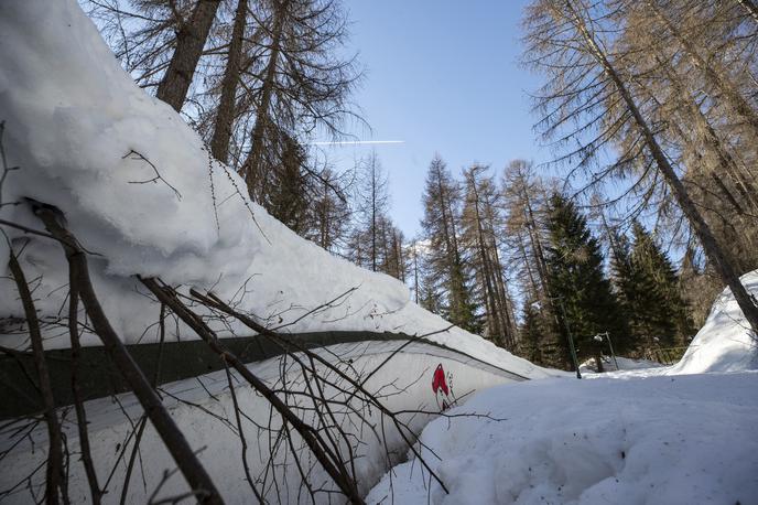 Bobsteza Eugenio Monti, Cortina d'Ampezzo | V takšnem stanju je trenutno steza Eugenio Monti. | Foto Guliverimage