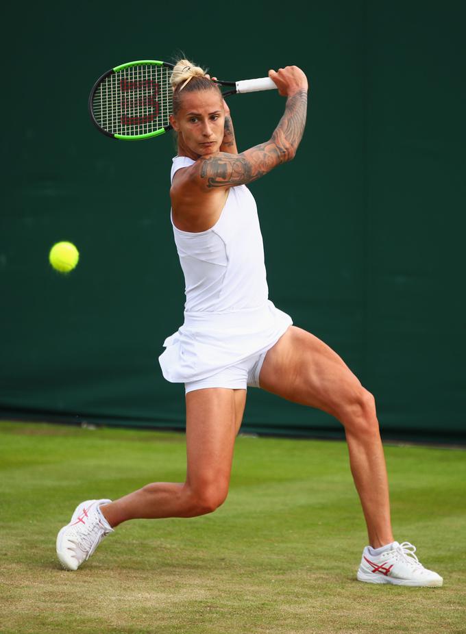 Polona Hercog je prišla do tretjega kroga in presegla svoja pričakovanja. | Foto: Getty Images