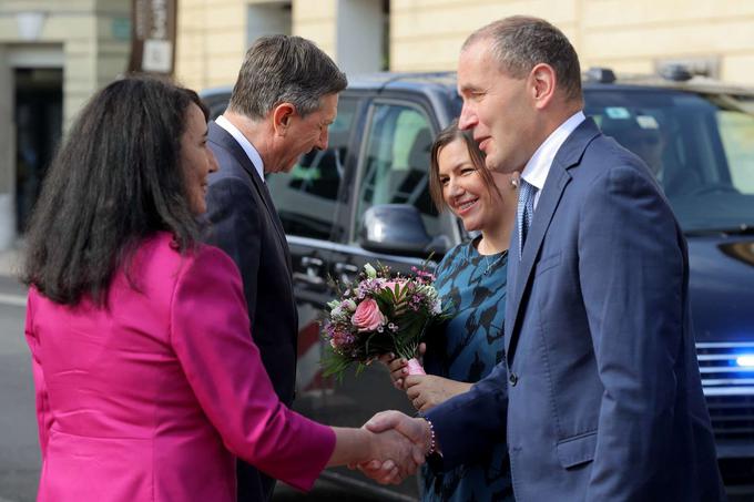 Predsednika z ženama. | Foto: STA ,