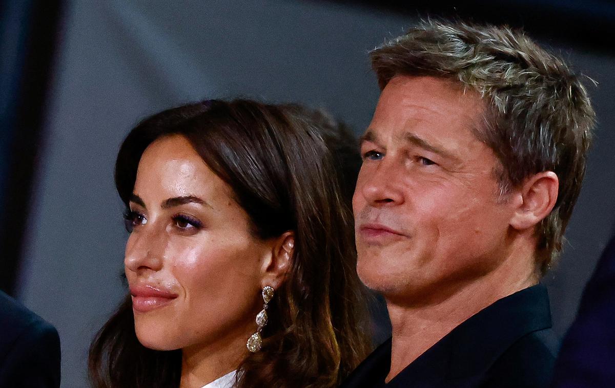 Ines de Ramon, Brad Pitt | Ines de Ramon in Brad Pitt na rdeči preprogi beneškega filmskega festivala | Foto Guliverimage