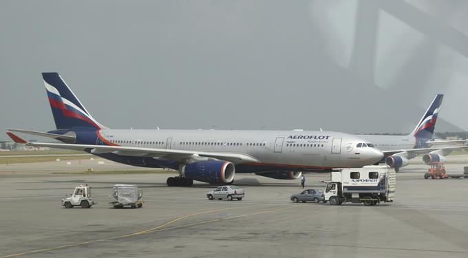 Aeroflot, največji ruski komercialni letalski prevoznik, ima v floti po zadnjih podatkih 187 potniških letal, od katerih jih samo deset ni znamke Boeing ali Airbus.  | Foto: AP / Guliverimage