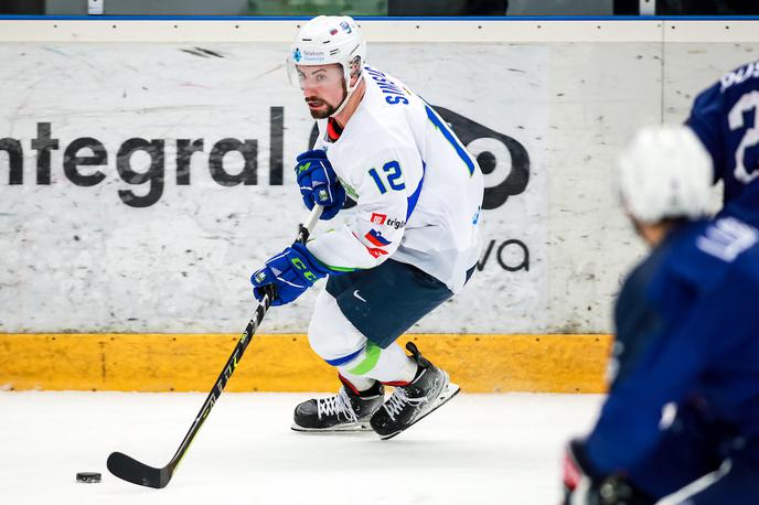 slovenska hokejska reprezentanca Francija, Nik Simšič | Slovenska reprezentanca je po neprepričljivi igri priznala premoč Belorusom. | Foto Morgan Kristan/Sportida