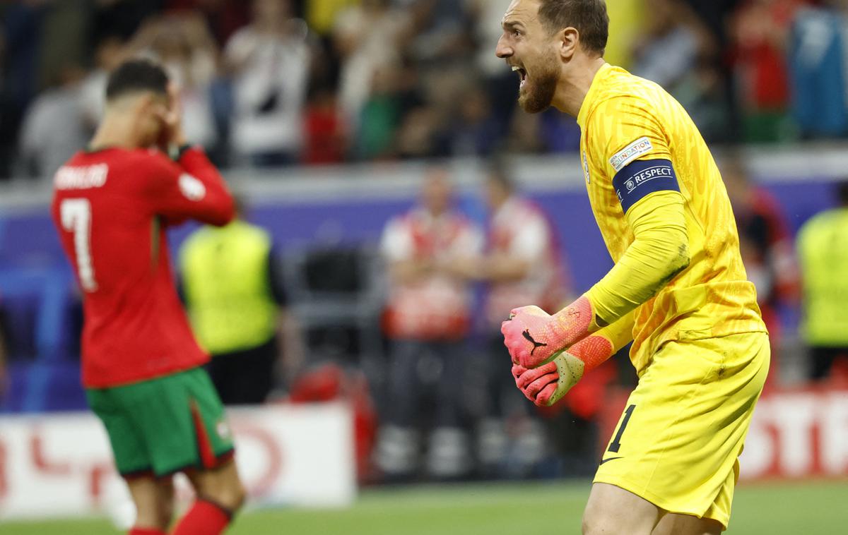 Oblak Ronaldo | Trenutek, ko je slovenska nogometna reprezentanca v jok spravila portugalskega boga Ronalda. | Foto Reuters