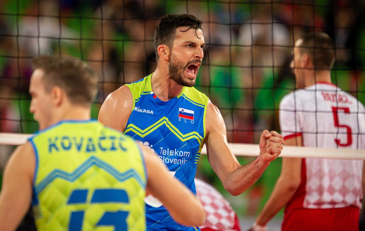 Slovenija Belorusija evropsko prvenstvo v odbojki | Mitja Gasparini je pokazal, da je še vedno eden od ključnih mož te reprezentance, | Foto CEV