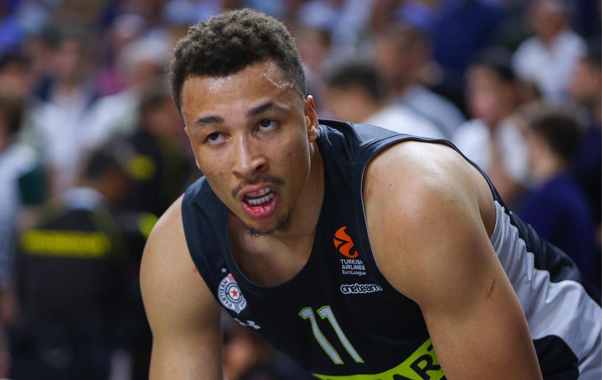 pretep Real Madrid Partizan Dante Exum | Dante Exum je krvavel iz ustnice, ima tudi poškodovan prst na nogi. | Foto Guliver Image