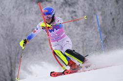 Shiffrinova izenačila rekord Stenmarka, do točk tri Slovenke