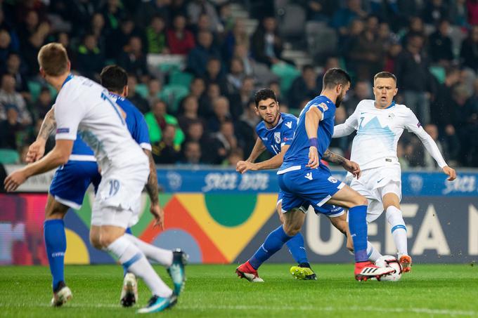 Ciper in Slovenija sta se med seboj nazadnje pomerila oktobra 2018 v ligi narodov, ko je bilo v Ljubljani 1:1. Po tej tekmi se je moral posloviti takratni selektor Tomaž Kavčič. | Foto: Urban Urbanc/Sportida