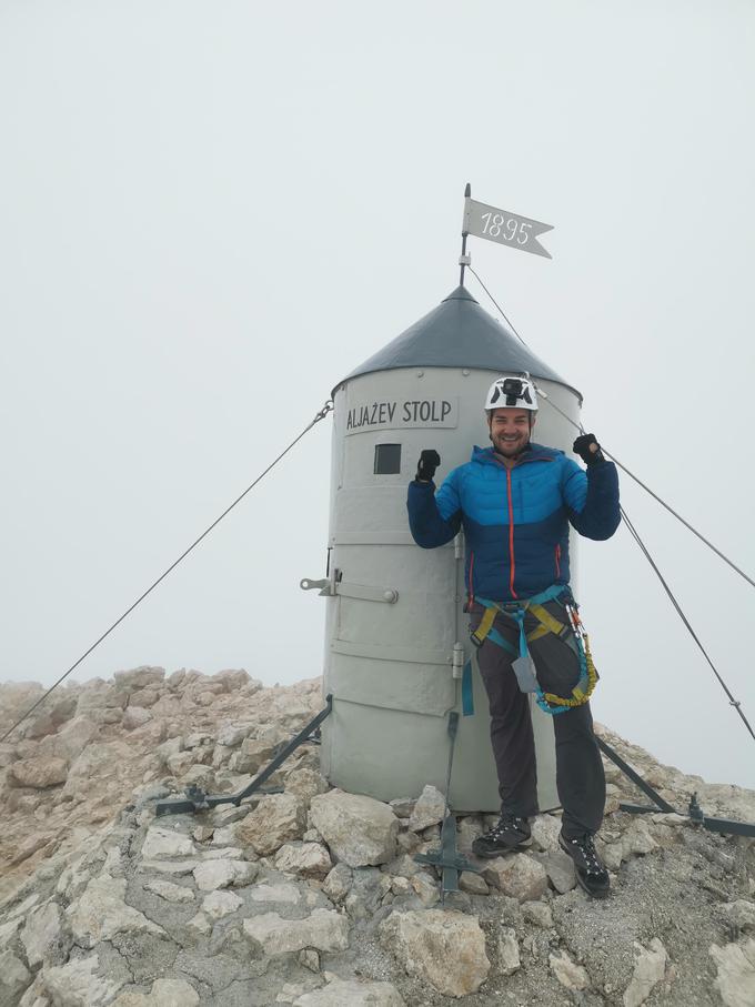 Dejan Krajnc je na Triglavu dočakal krst in novo pričesko. | Foto: Osebni arhiv