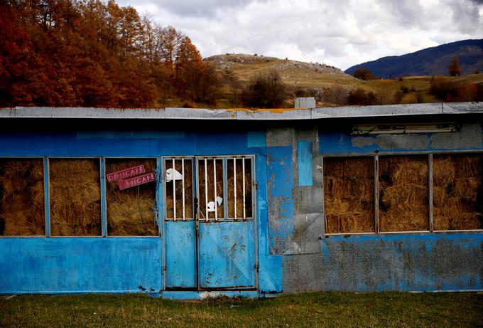 Vasica je danes precej opuščena. V zapuščeni trgovini preostali prebivalci shranjujejo seno. | Foto: Reuters