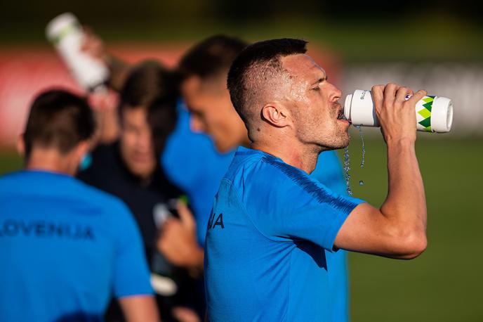 Josip Iličić | Josip Iličić je na tokratni zbor pripotoval med prvimi in glede na to, da konec tedna za Atalanto zaradi kazni ni igral, treniral od začetka do konca. | Foto Grega Valančič/Sportida